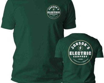 Personalized Electrician T-shirt: Custom Electrical Logo Work