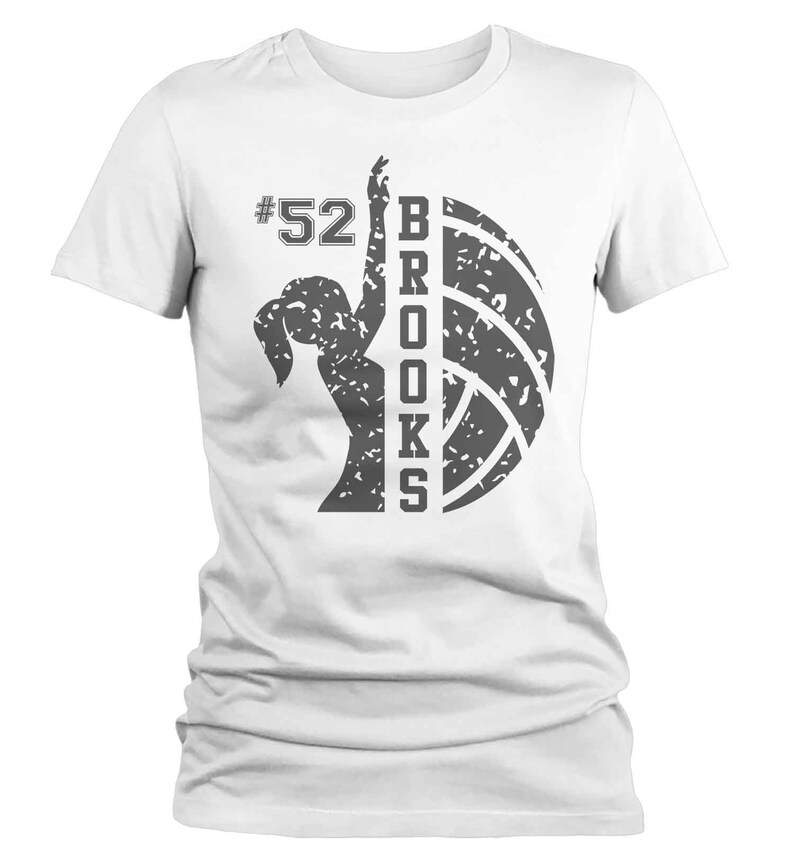 Women's Personalized Volleyball T Shirt Custom Volleyball Etsy