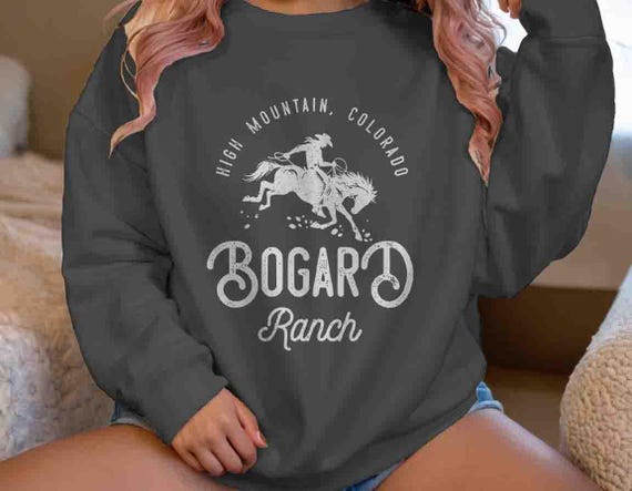 Men's Personalized Farm Sweatshirt Custom Cowboy Company Name Business Crewneck Ranch Horse Rancher Farmer Logo Badge Homestead Gift Idea