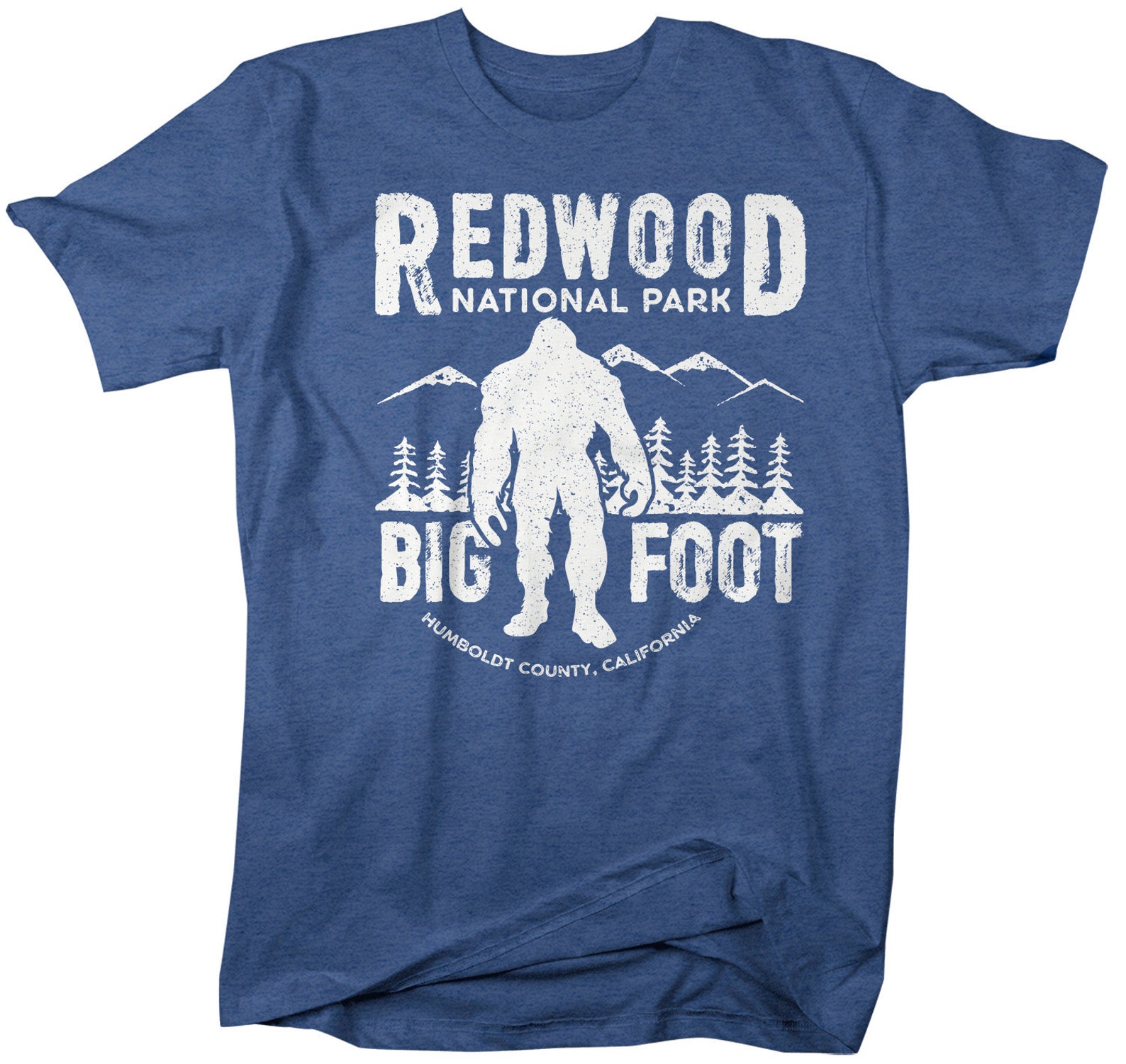 Men's Bigfoot T Shirt Redwood National Park Shirt Etsy
