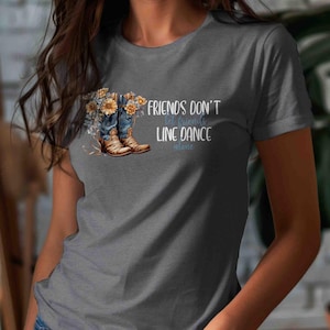 Women&#39;s Funny Line Dancing Shirt Cowgirl Boots Western Dance tShirt Tee Cute Country Bar West Southern Unisex T Shirt Dancer Men&#39;s