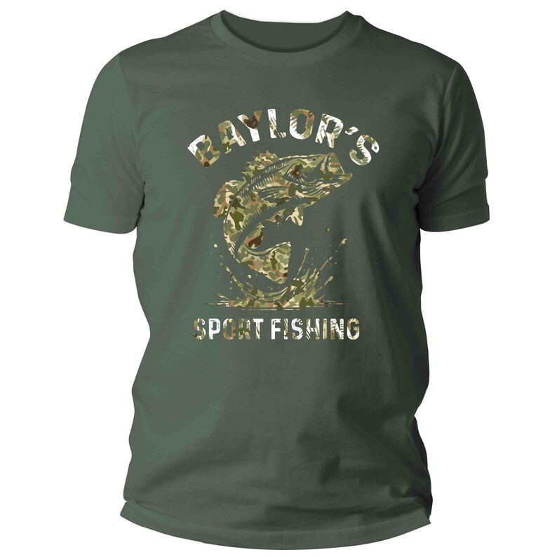 Personalized Bass Fishing Shirt, Fishing Tshirt, Fisherman Gift, Custom ...