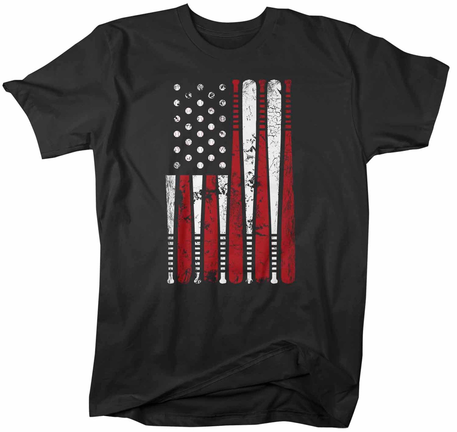 Men's Baseball Flag T Shirt Patriotic Baseball Shirt | Etsy