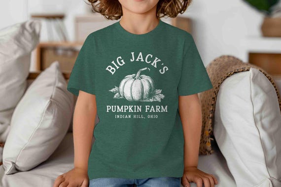Kids Personalized Pumpkin Farm T Shirt Custom Fall Farmer Gourd Shirt Personalized Sketch Vintage Farms Pumpkin Halloween Logo Gift Idea