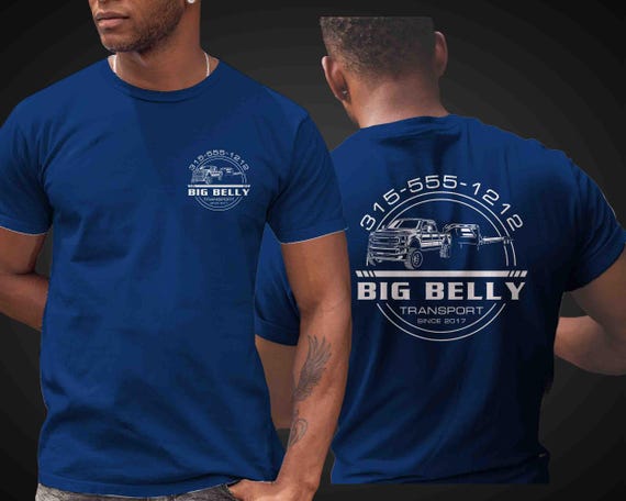 Men's Custom Transport Shirt Personalized Hot Shot Transportation Flatbed Trailer Shipping Tee Logo Truck Shirt T-Shirt Name Business Unisex