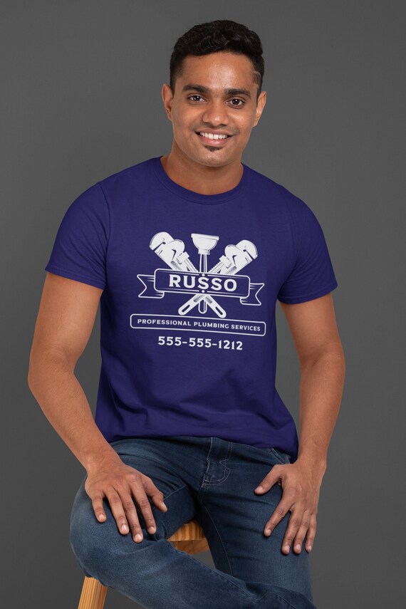 Men's Personalized Plumber Shirt Custom Plumbing T Shirt Service Handyman Plumb Trade Pipe TShirt Unisex Mans Gift Idea