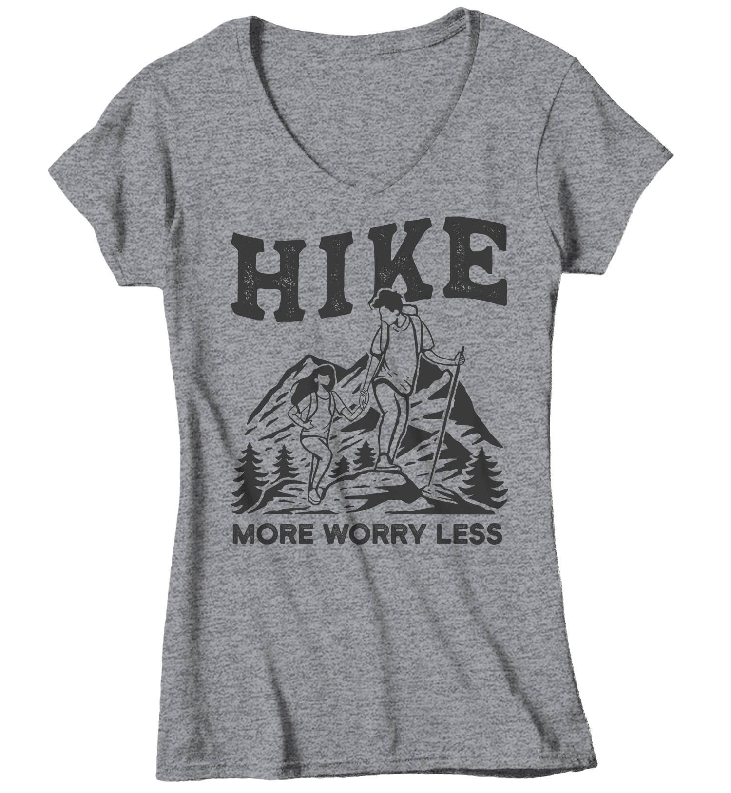 Women's Hike More T Shirt Vintage Hiker Shirt Worry Less | Etsy