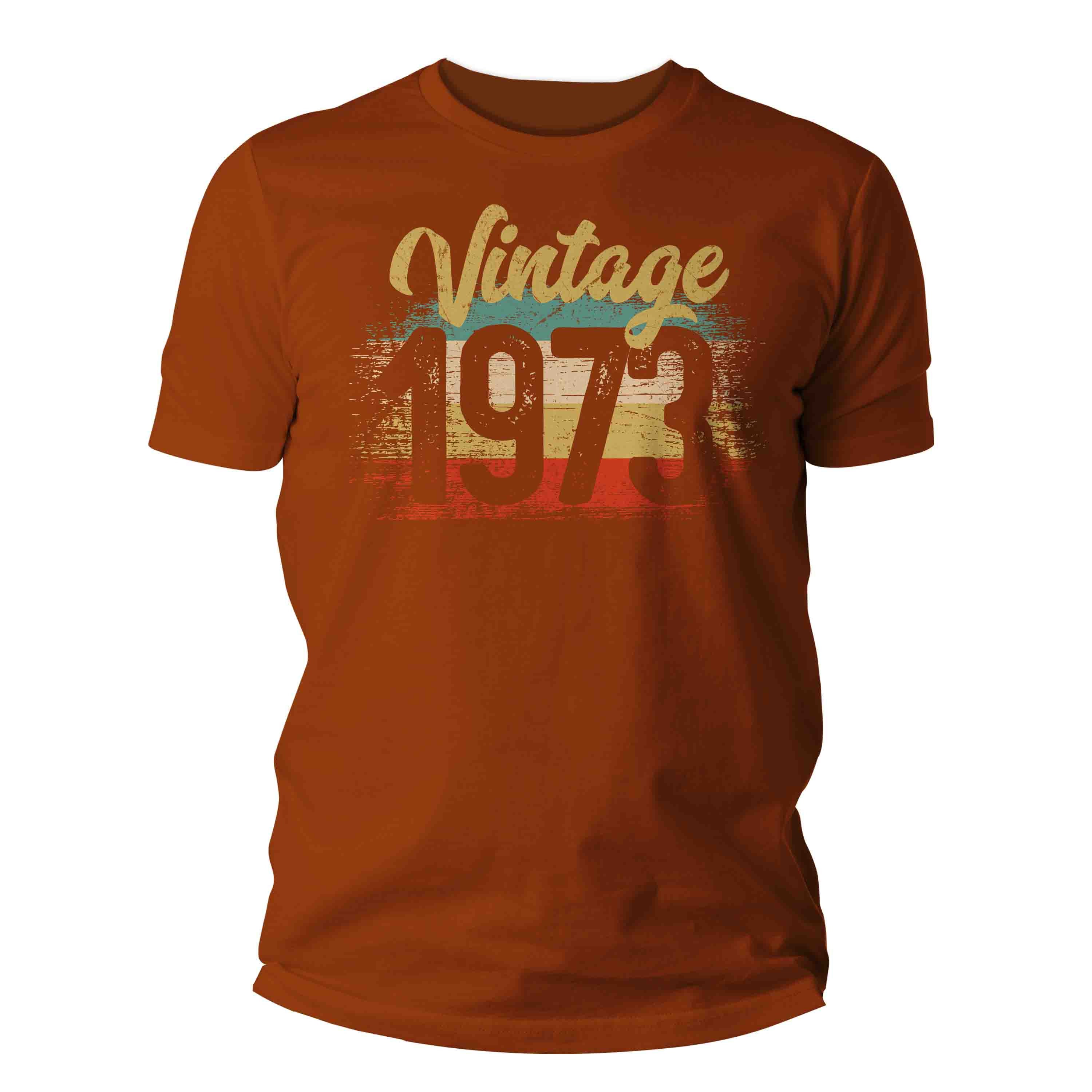 Discover Vintage 1973 Birthday T Shirt, 50th Birthday Shirt