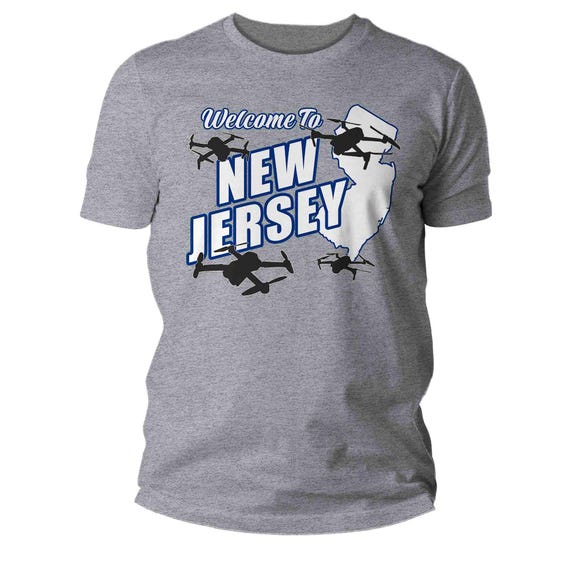 Men's Funny Drones Shirt New Jersey NJ UFO UAP T Shirt Flying Object Unidentified Mystery Flies Fly Unisex Soft Graphic Tee Sky