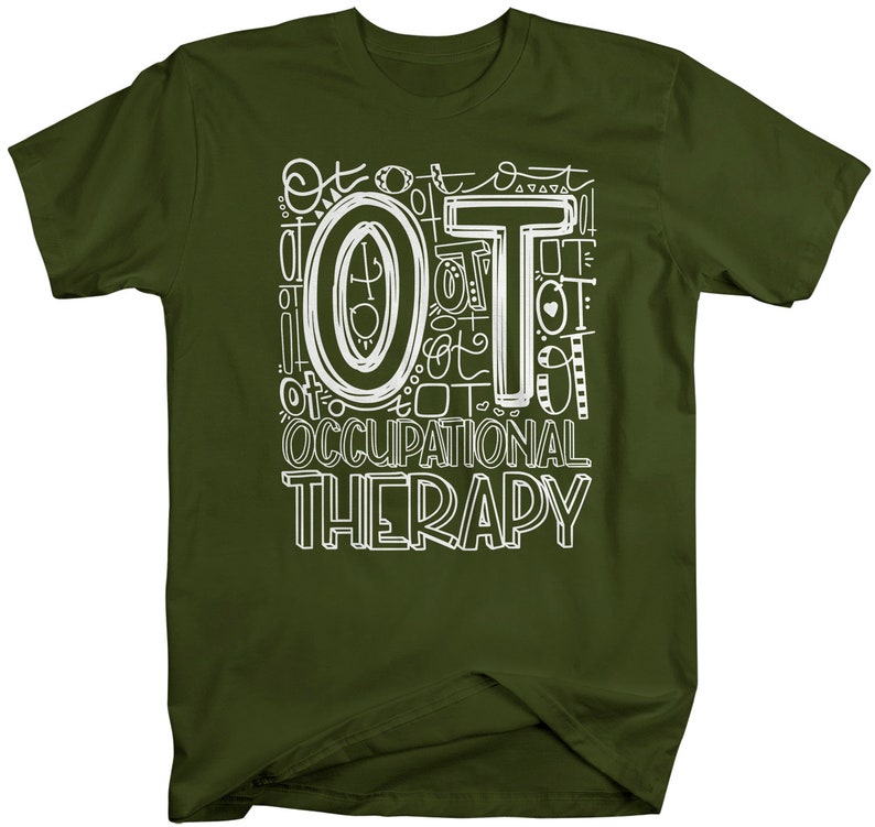 Men's Occupational Therapy T Shirt OT Typography T Shirt Occupational Therapy Shirt Ot Gift Shirts Therapist T Shirt RN LPN T Shirt image 5