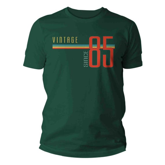Men's Vintage Since 1985 40th Birthday T-Shirt Retro Forty Shirt Gift Idea 40th Birthday Shirts Graphic Tee Vintage '85 Shirt Man Unisex