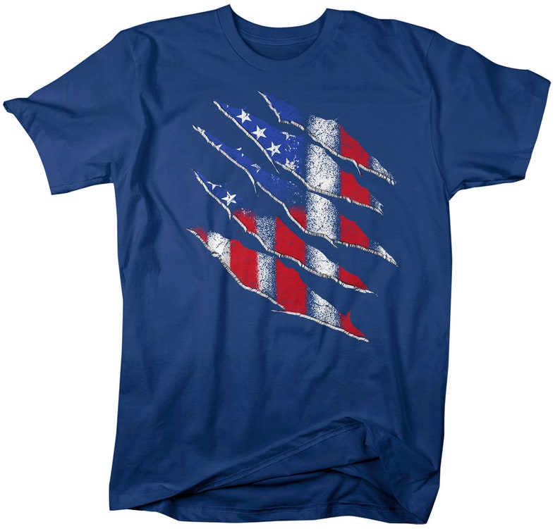 Mens Patriotic Shirt American Flag T Shirt American Shirt Etsy