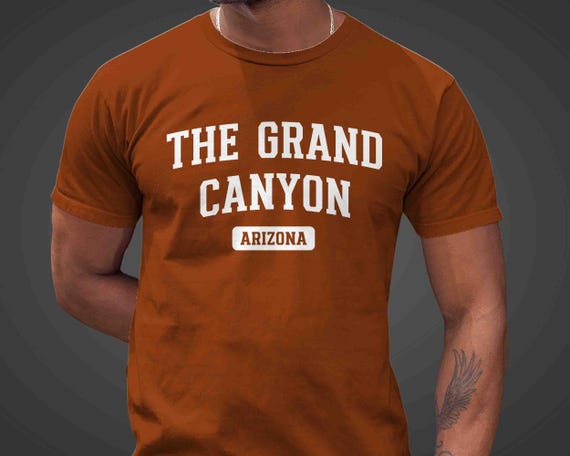 Men's Grand Canyon Shirt National Park Shirt Athletic Minimal Hiker T Shirt Gift Idea Him Travel Tourist Unisex Arizona AZ Tee Grunge 1919