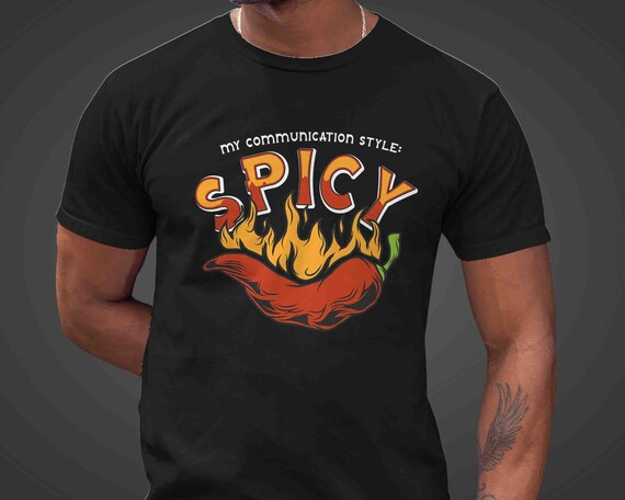 Men's Funny Autism Shirt Communication Style Spicy Chili Pepper Hot ADHD Tourette's T Shirt Gift Idea TShirt Funny Tism Tee Divergent Unisex