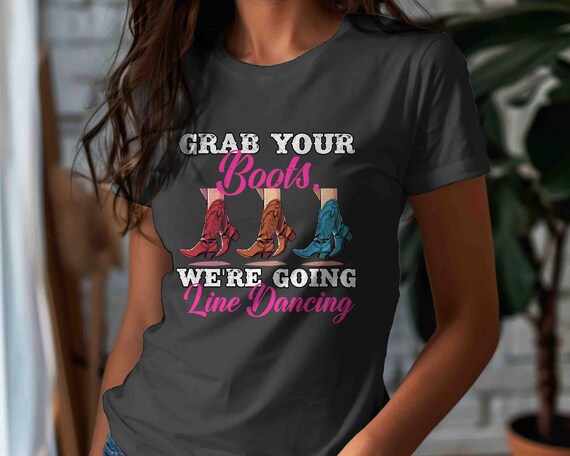Women's Line Dancing TShirt Cowgirl Boots Western Dance Shirt Tee Cute Country Bar West Southern Unisex T Shirt South Dancer Men's