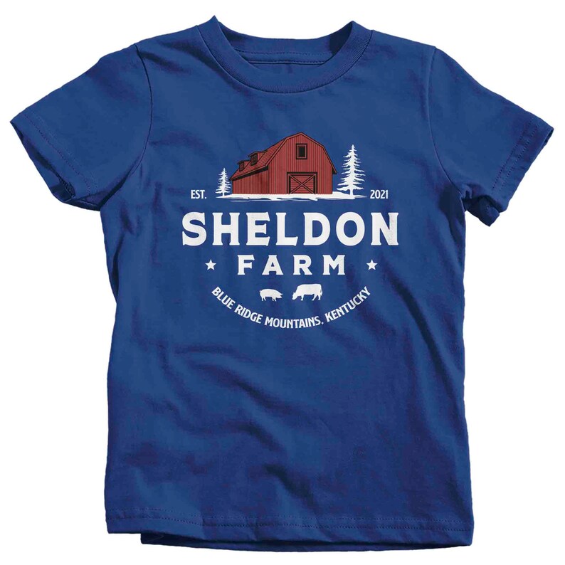 Kids Personalized Farm Shirt Barn Farmer T Shirt Gift for Etsy
