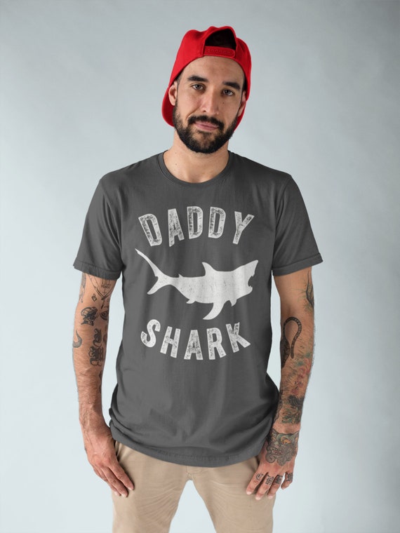 Mens Daddy Shark Shirt Matching Family - Gift For Dad Papa Father Mens Daddy Shark Shirt Matching Family - Gift For Dad Papa Father