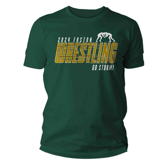 Men's Personalized Wrestling T Shirt Custom Wrestler Dad Vintage Athletic Logo Team Shirt Personalized Team TShirt Unisex Shirts Gift Idea