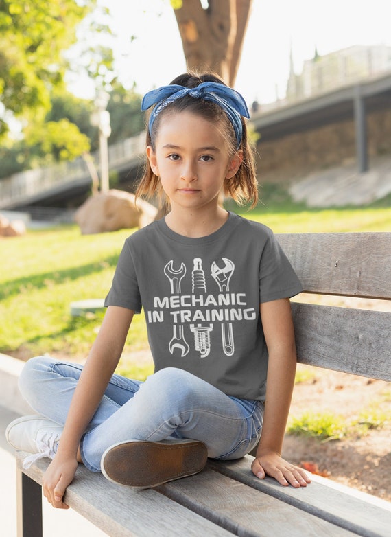 Kids Mechanic T Shirt Mechanic In Training Shirt Daddy And Me Tee Cute Mechanic Shirt For Youth Boy's Girl's Garage Cars