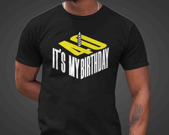Men's 40th Birthday T-Shirt 40th Birthday Shirt Gift Forty Years Bday Gift Unisex Modern 3D Candle Tee 40 Bday Man For Men Women Soft Tee