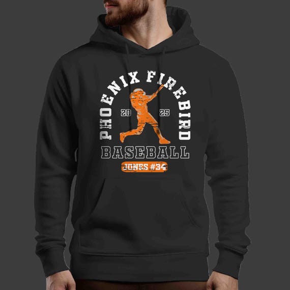 Men's Custom Baseball Hoodie Personalized Baller Baseball Player Vintage Sweatshirt Team Baseball Dad Gift TShirt Mom Unisex For Men Women
