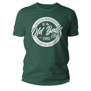 Men&#39;s Funny Birthday Shirt 1985 Gift Idea For Him Old Balls Club 40th 40 T Shirt Age Baller Athlete Shirt Unisex Grunge Man