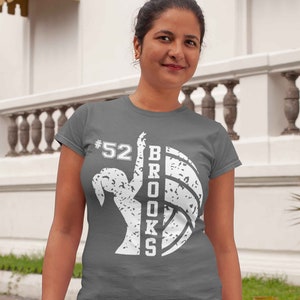 Women&#39;s Personalized Volleyball T Shirt Custom Volleyball Shirts Volleyball Mom T Shirt Personalized Shirts