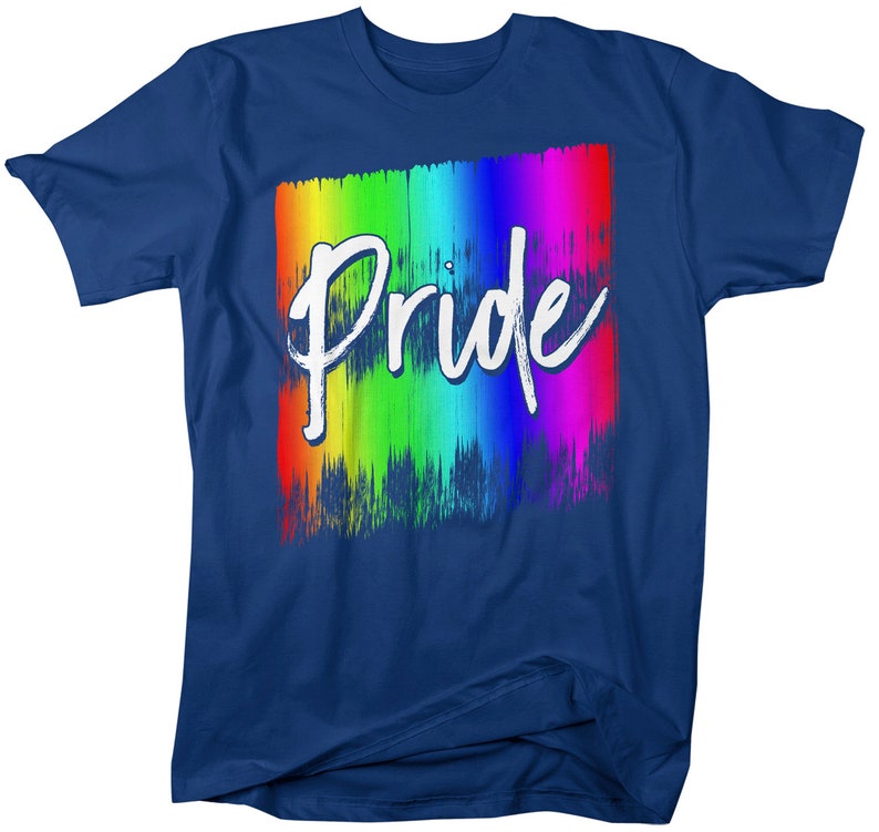 Men's LGBT T Shirt Pride Shirt Gay Pride Shirts Rainbow T Etsy
