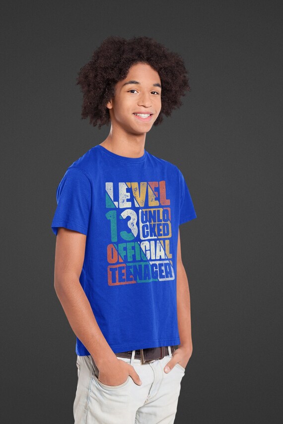 Official Teenager T-Shirt - Blue 13th Birthday Boy Gift Official Teenager T-Shirt - Blue 13th Birthday Boy Gift