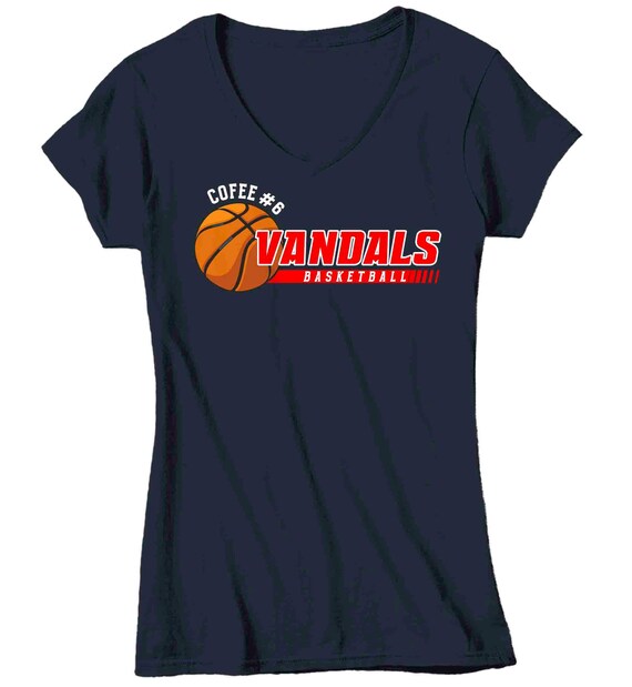Women's Basketball Shirt Personalized Basketball Dad TShirt High School Senior Team Player Mom Modern Shirt Custom Ladies Gift Idea Tee