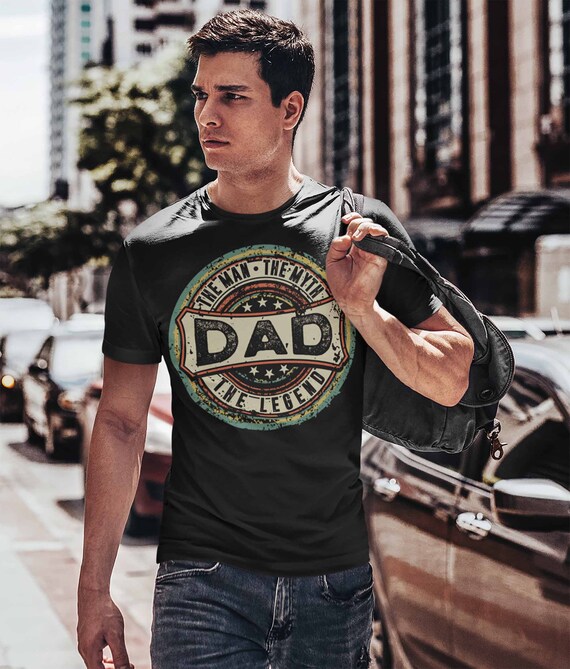 Men's Funny Dad T Shirt Father's Day Gift Man Myth Legend Shirt Vintage Shirt Retro Gift Vintage Dad Shirt