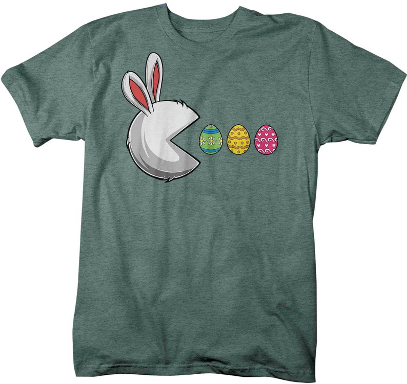 Men's Funny Easter Shirt Easter Bunny Eggs T Shirt Egg Etsy