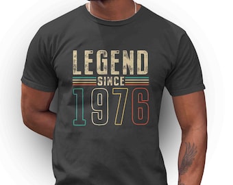 Legend Since 1976 Birthday T-Shirt: Vintage 50th Bday Gift