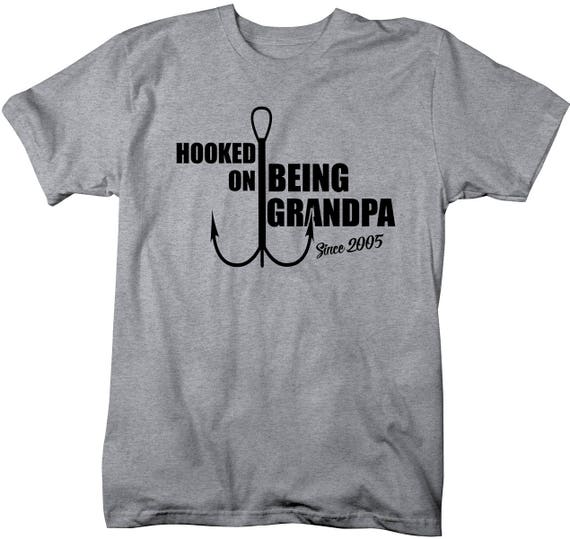 Fishing Custom T Shirt We're Hooked The Best Grandpa Personalized Gift