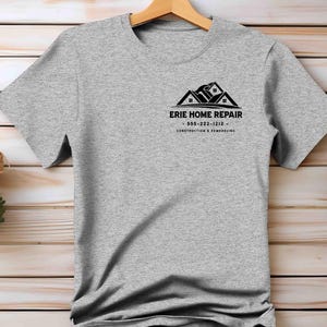 Men&#39;s Custom Construction Shirt Personalized Home Builder Renovations Tee Contractor Home Repair & Remodeling TShirt T-Shirt Name Unisex