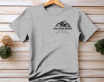 Personalized Construction T-Shirt: Home Builder, Contractor, Renovations