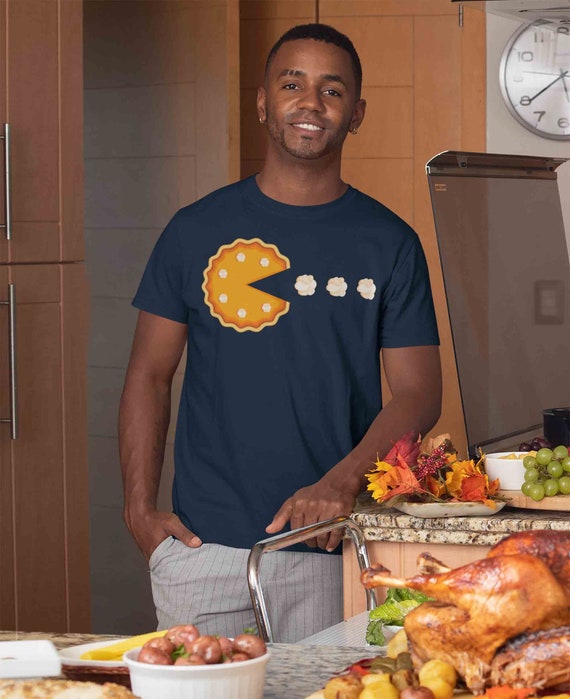 Men's Funny Thanksgiving T Shirt Funny Pumpkin Pie Shirt Whipped Cream Pie Eater Eat Pie Shirt Pumpkin Tee