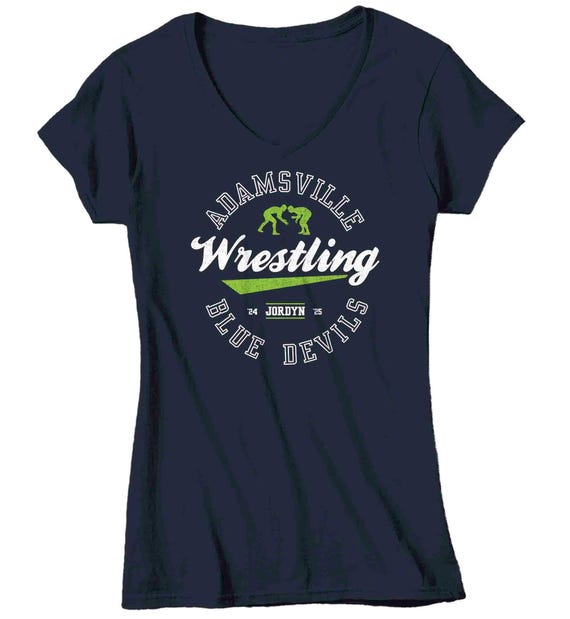 Women's Personalized Wrestling Shirts Custom Wrestler Aunt Athletic Logo Team T-Shirt Personalized Team Custom TShirt Ladies Shirt Gift Idea