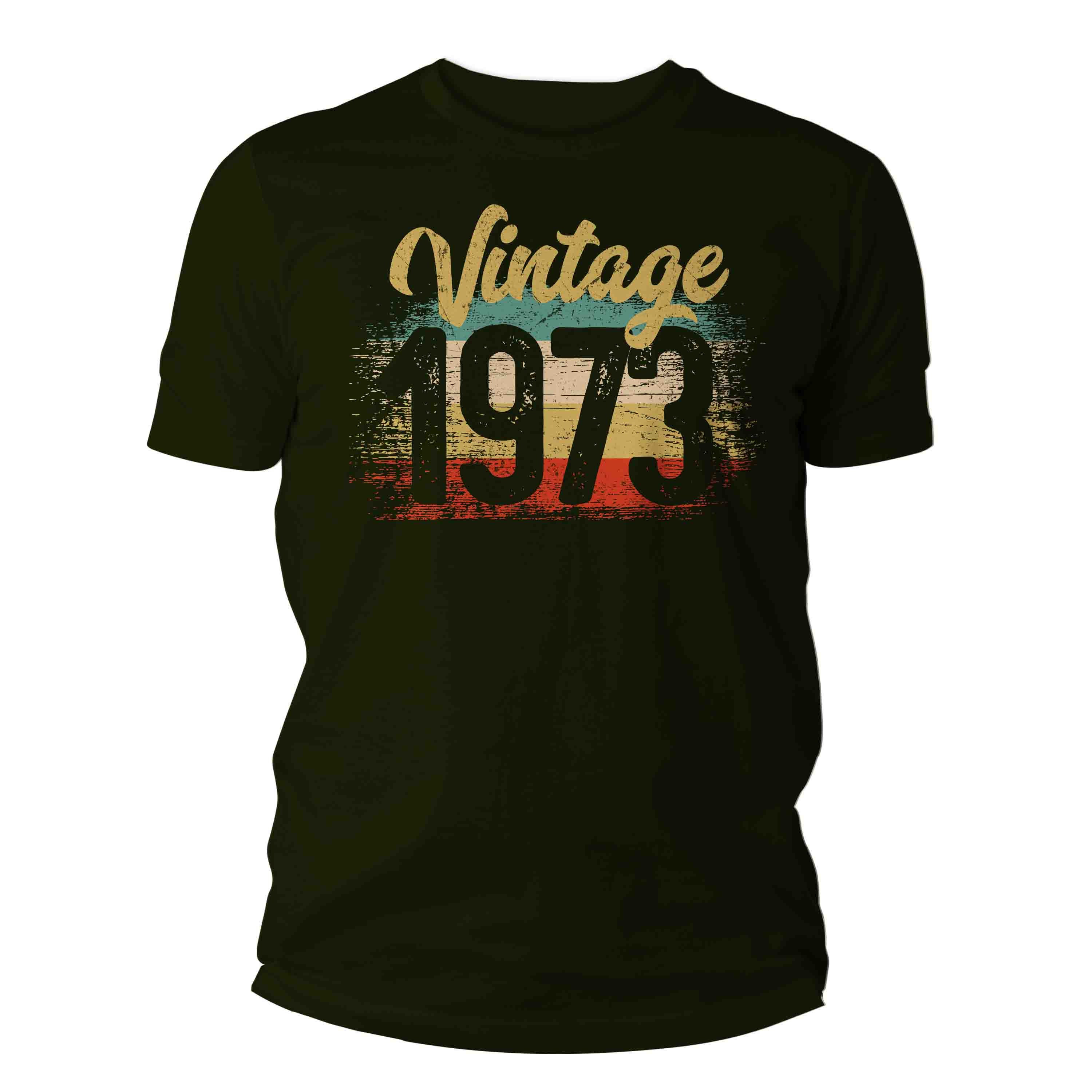 Discover Vintage 1973 Birthday T Shirt, 50th Birthday Shirt