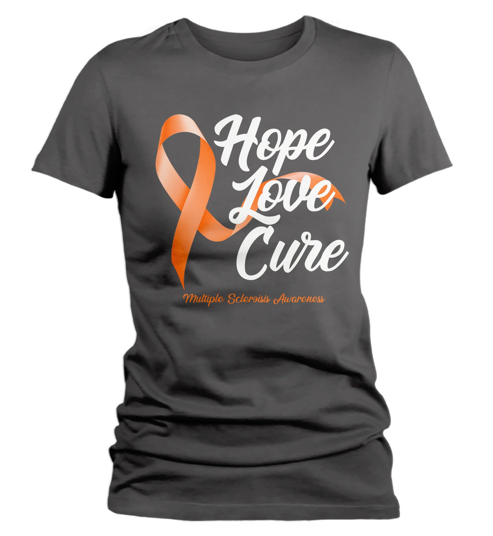 Women's MS T-shirt Hope Love Cure Multiple Sclerosis | Etsy