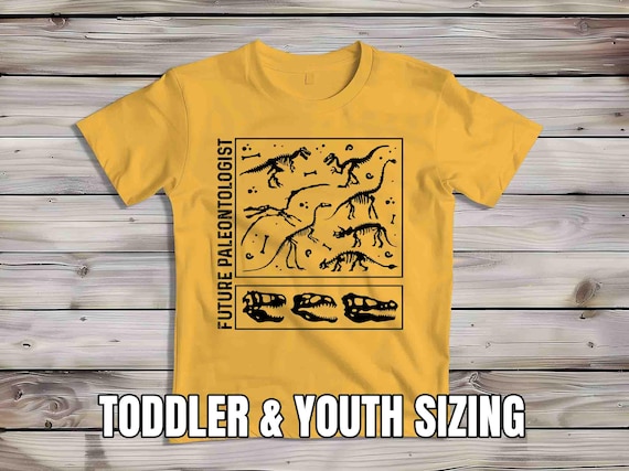 Kids Future Paleontologist T Shirt Dinosaur Fossil Record Bones Dig Dino Shirt Skeletons T-Shirt Paleontology Gift Tee Unisex Children's