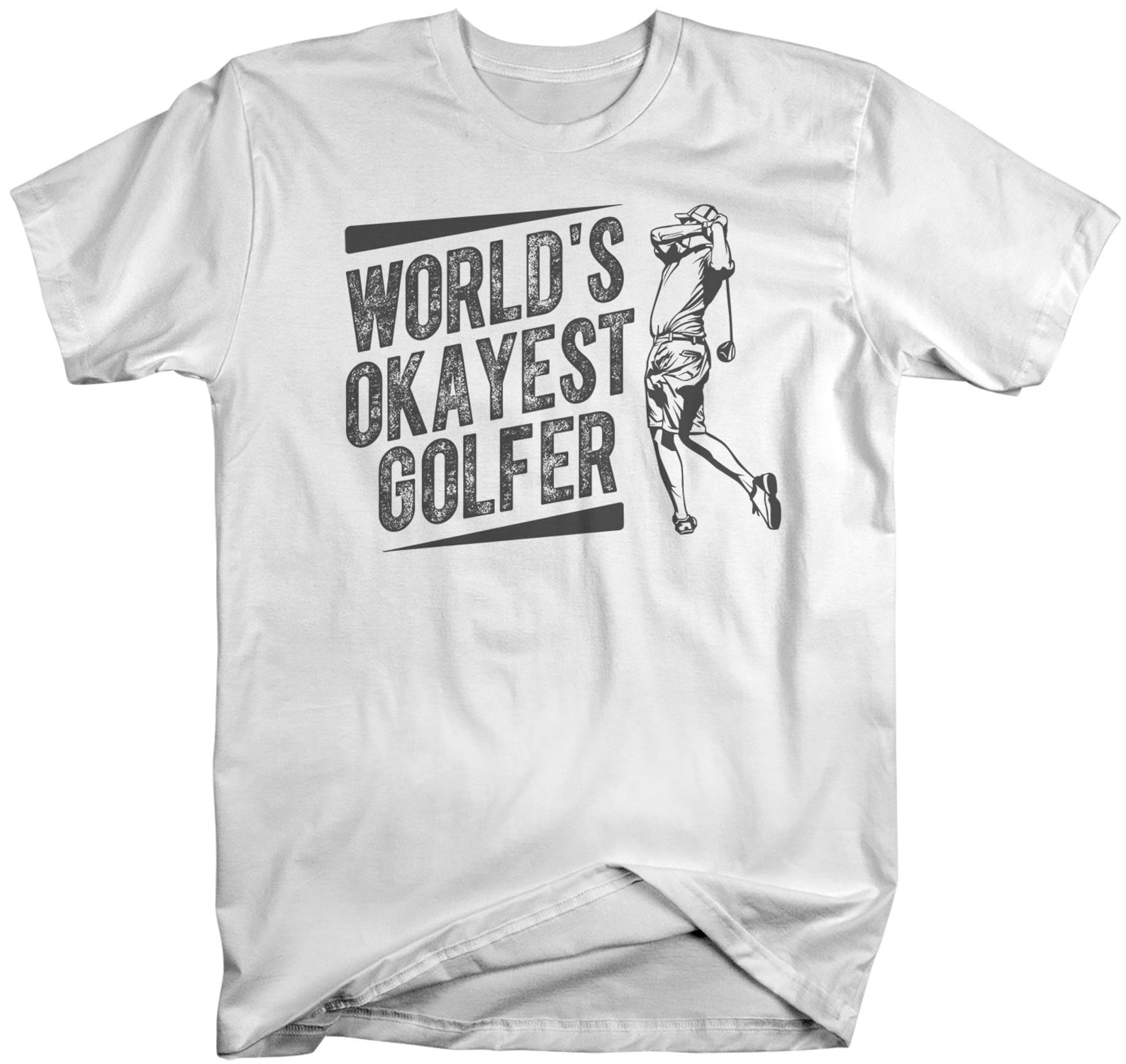 Men's Funny Golf T Shirt World's Okayest Golfer Shirt Etsy