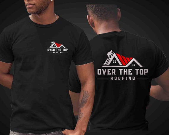 Men's Custom Roofing Shirt Personalized Roofer Construction House Work T Shirts Roof Logo Woodwork TShirt Unisex Mans Gift Idea Business