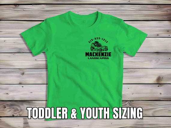 Kids Custom Lawn Care Shirt Personalized Lawn Mowing Zero Turn Tee Landscaper TShirt Lawn Mower T-Shirt Mows Lawns Custom Name Shirts Youth