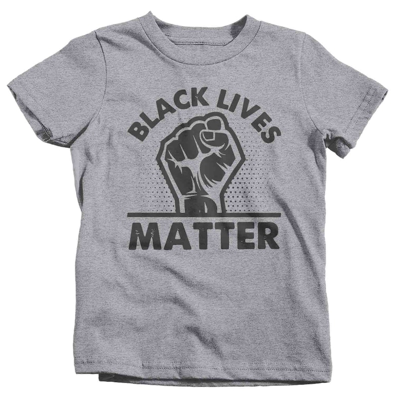 Kids Black Lives Matter Shirt BLM T Shirt Fist Awareness Shirt Human Rights BLM TShirt Equality Equal Boy/'s Girl/'s