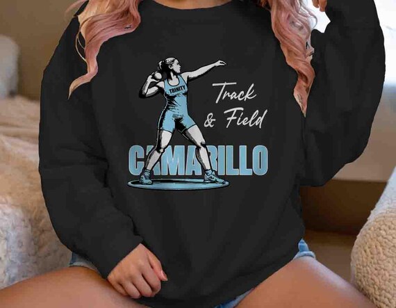 Men's Personalized Shot Put Sweatshirt Custom Female Shot Putter Dad Shirt Track Mom Athletic Crewneck Field Thrower Ladies Unisex Gift Idea