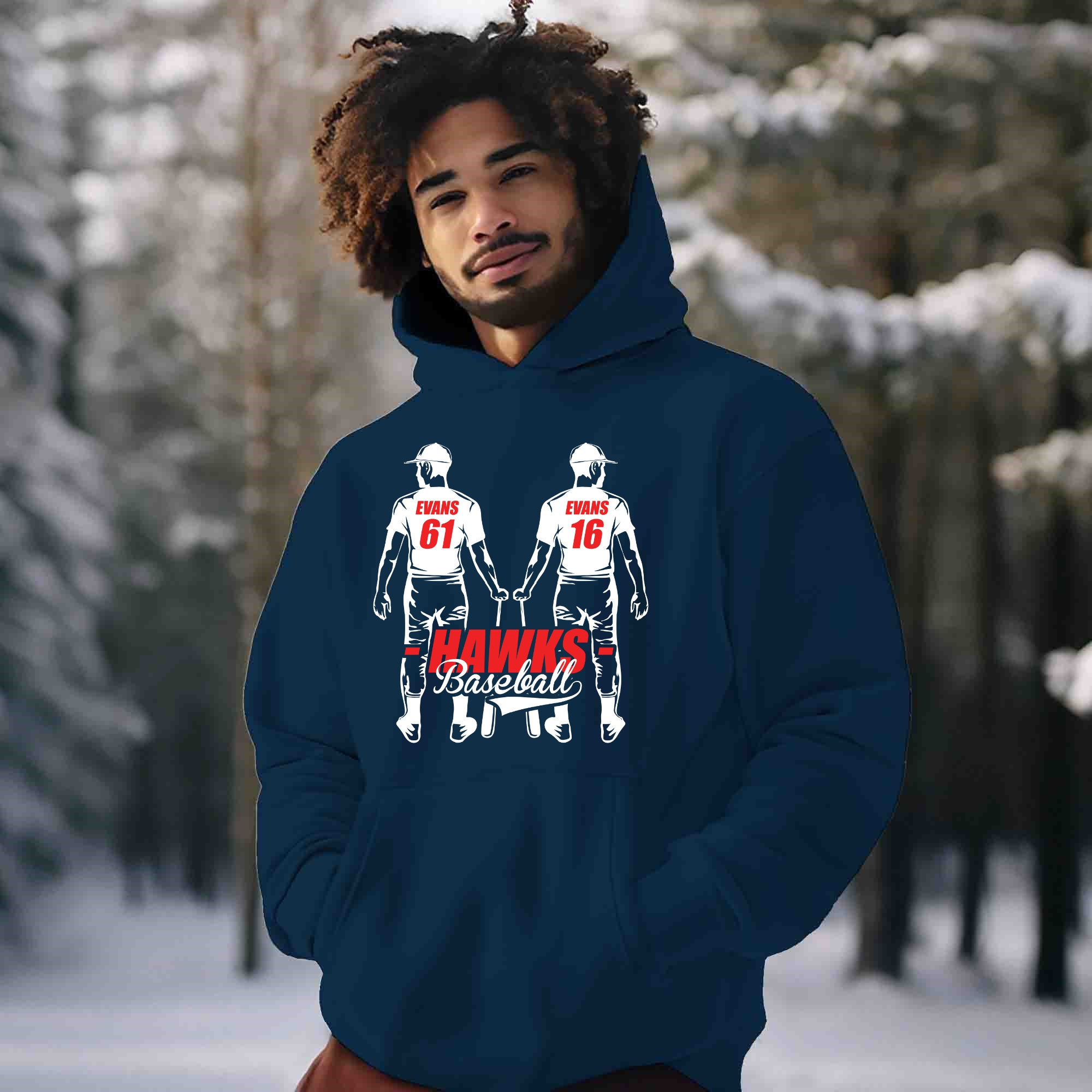 Custom baseball hoodie hotsell