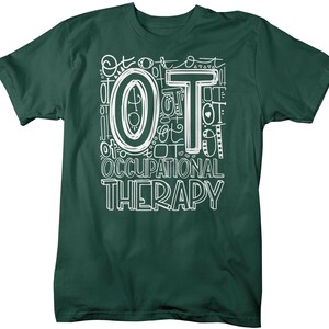 Men's Occupational Therapy T Shirt OT Typography T Shirt Occupational Therapy Shirt Ot Gift Shirts Therapist T Shirt RN LPN T Shirt image 4