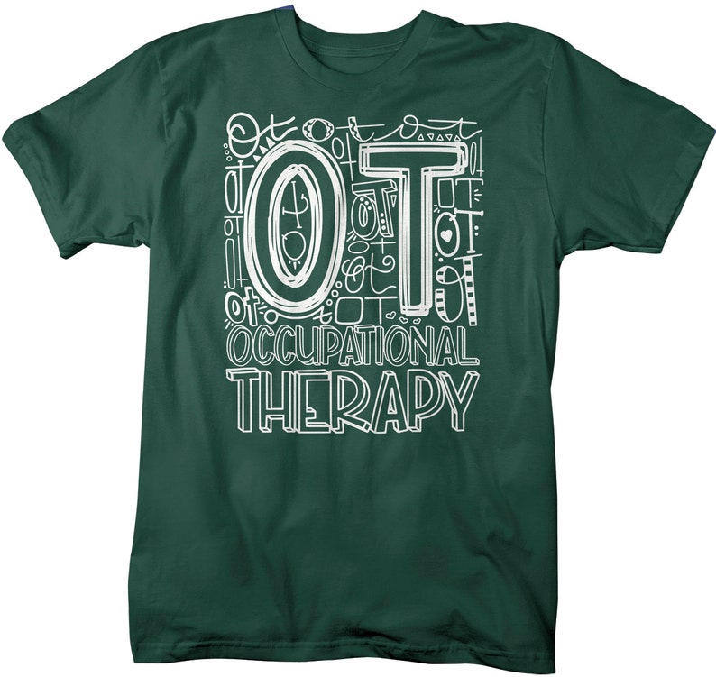 Men's Occupational Therapy T Shirt OT Typography T Shirt Occupational Therapy Shirt Ot Gift Shirts Therapist T Shirt RN LPN T Shirt image 4