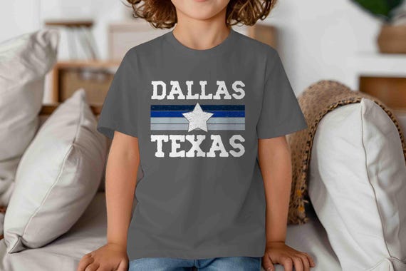 Kids Dallas Texas Shirt Texas TShirt Vintage Dallas T Shirt Gift Idea For Child Texas Pride State Travel Gift Tee TX Southern Gift Unisex
